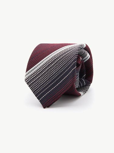 Block Stripe Zipper Tie Wine - STCO - Modalova