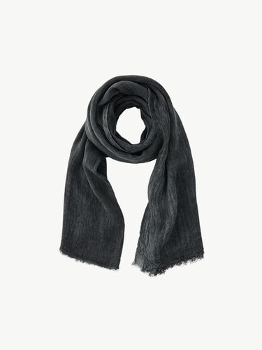 Wrinkle Solid Scarf Charcoal Gray - STCO - Modalova