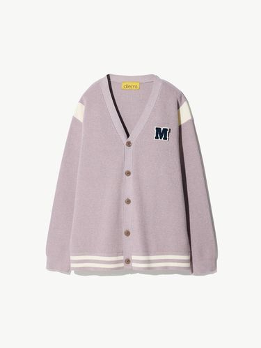 Soft Touch_Aplique Varsity Cardigan Pink - STCO - Modalova