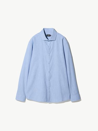 Cotton flannel shirt blue (classical fit) - STCO - Modalova