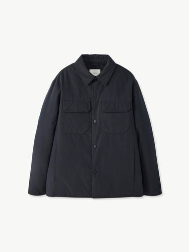 Padded quilting shirt jacket navy - STCO - Modalova