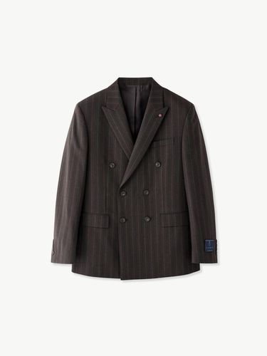 BLACK LABEL] W Stripe Suit Jacket Brown (Double C - STCO - Modalova