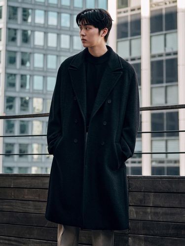 Double Overfit Coat Black (OVER) - STCO - Modalova