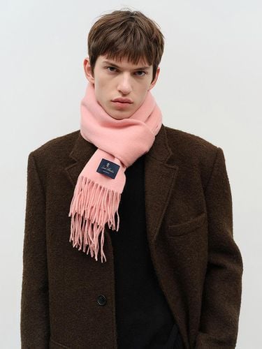 Unisex Cashmere Fringed Muffler [Pink] (UDMU4F102P1) - Dunst for MEN - Modalova