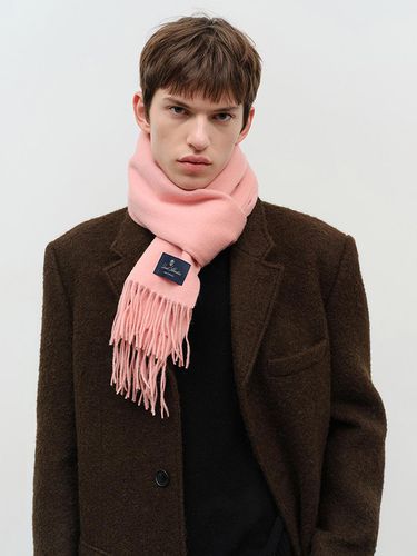 UNISEX FRINGED CASHMERE MUFFLER PINK_M_UDMU4F102P1 - Dunst for MEN - Modalova