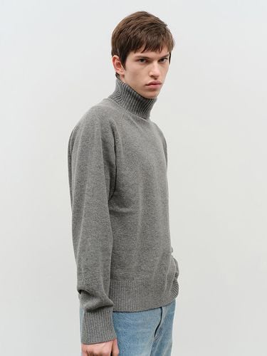 Unisex Essential Pure Wool Turtleneck Sweater [Melange Grey] (UDSW4D124G2) - Dunst for MEN - Modalova