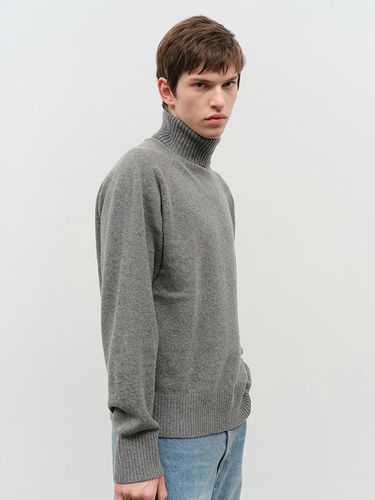 UNISEX ESSENTIAL WOOL TURTLENECK SWEATER MELANGE G - Dunst for MEN - Modalova