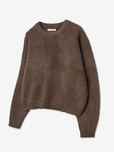 Cropped Soft Overfit Wool Sweater [Brown] - V2 - Modalova