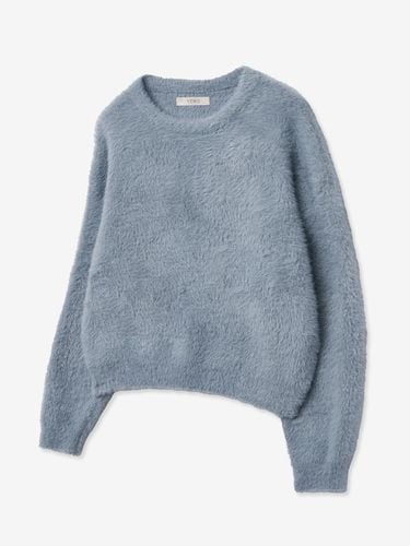 Hairy Oversized Boucl Knit [Blue] - V2 - Modalova