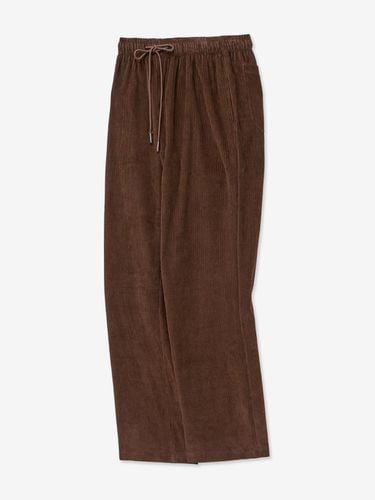 Daily Corduroy Wide Banding Pants [BROWN] - V2 - Modalova