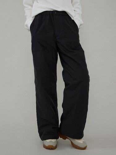 Quilted Thinsulate Elastic Waist Pants [Black] - L’EAU - Modalova