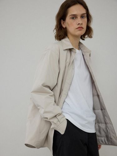 Quilted Cotton-Polyester Thinsulate Shirt [Beige] - L’EAU - Modalova