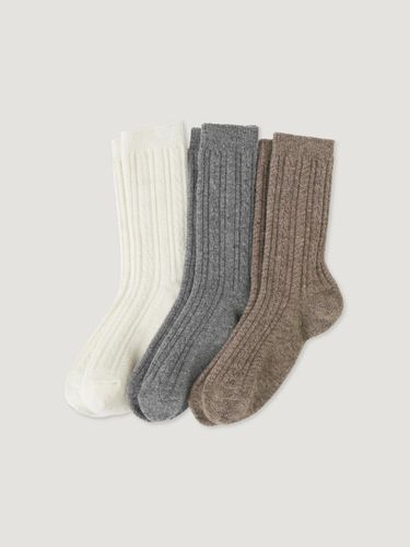 Lambswool Cable Ankle Socks - MangoManyPlease - Modalova