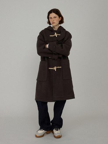 Hooded duffle coat_brown - L’EAU - Modalova