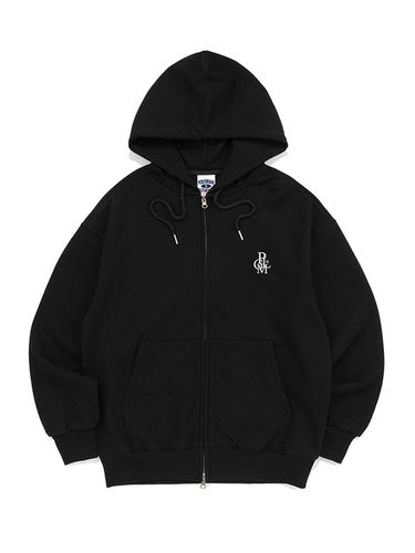 Symbolic Logo Hooded Zip-Up WAY (Black) - POLYGRAM - Modalova