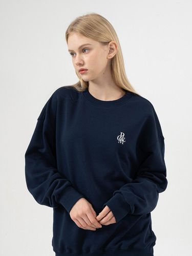 Symbol Logo Loose Fit Sweatshirt [Dark Blue] - POLYGRAM - Modalova