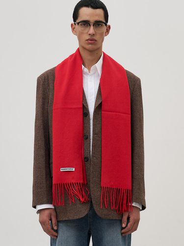 Wool Lightweight Muffler [Red] - BASEMOMENT - Modalova