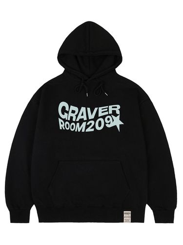 Unisex Cotton Polyester Wave Star Logo Hoodie - GRAVER - Modalova