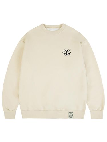 Unisex Logo Cotton-Polyester Sweatshirt [beige - GRAVER - Modalova