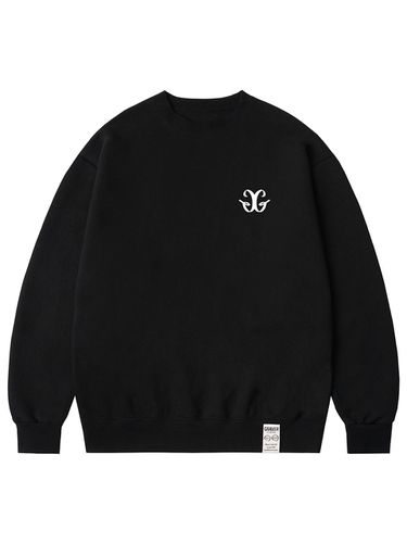 Unisex Logo Cotton Blend Sweatshirt [Black] - GRAVER - Modalova