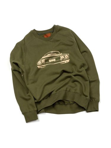 French Terry Graphic Sweatshirt [Green] - IOEDLE - Modalova