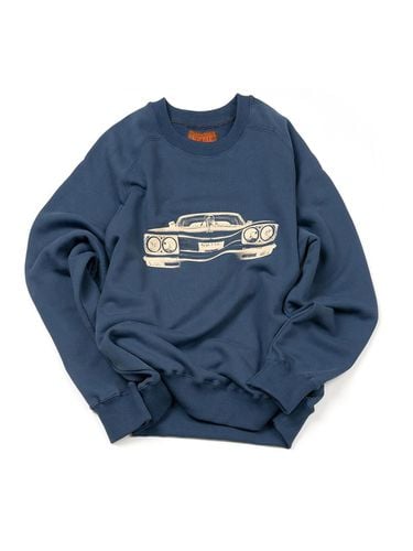 Graphic Cotton Raglan Sweatshirt [Navy] - IOEDLE - Modalova