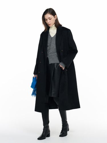 Classic Wool Blend Long Coat [BLACK] (WBD4L10511) - GENERAL IDEA - Modalova