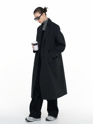 Classic Wool Blend Long Coat [CHARCOAL] (WBD4L10511) - GENERAL IDEA - Modalova