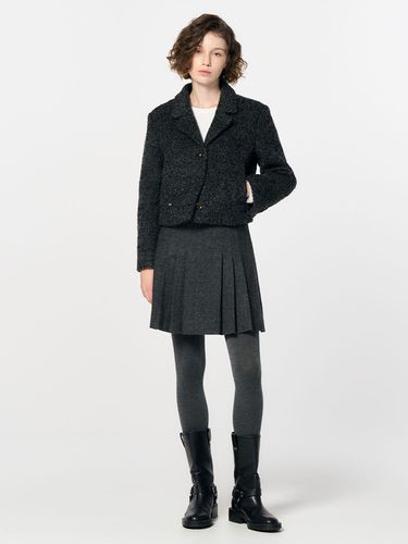 Wool Boucle Short Tailored Jacket [CHARCOAL] (WBD4L09517) - GENERAL IDEA - Modalova