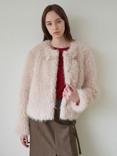 Fur Crop Jumper Casual Jacket [90] (NEF4WMA28) - on&on - Modalova