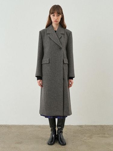 Hidden Button Semi-Double Maxi Coat (NEW4WHA24_1F) - on&on - Modalova