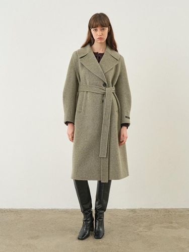 A-line Handmade Wool Pleated Coat (NEW4WHB26_4B) - on&on - Modalova