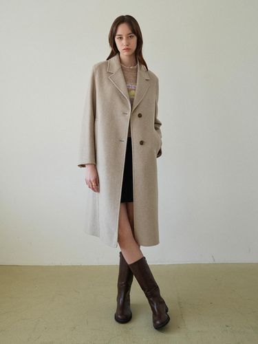 Cashmere Handmade Straight Fit Wool Coat (NEW4XHB08_9L) - on&on - Modalova