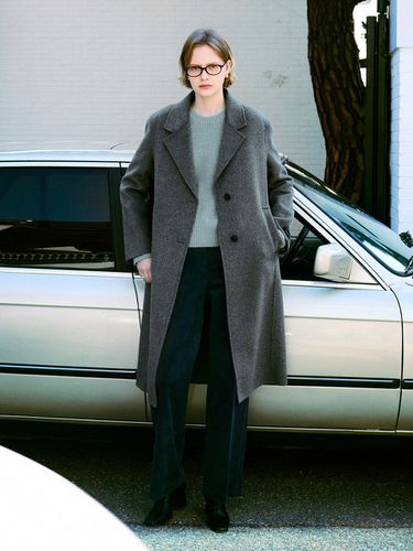 Cashmere Handmade Straight Tasmanian Wool Coat (NEW4XHB08_1F) - on&on - Modalova