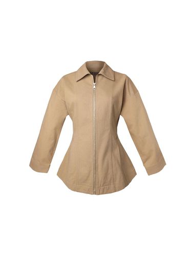 Canvas slim jacket - FIBRENO - Modalova