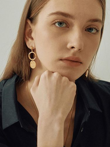 Circle earrings - FIBRENO - Modalova