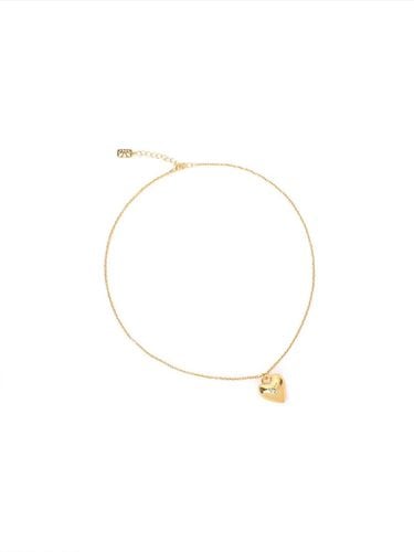 Delicate Gold Love You Necklace - FIBRENO - Modalova