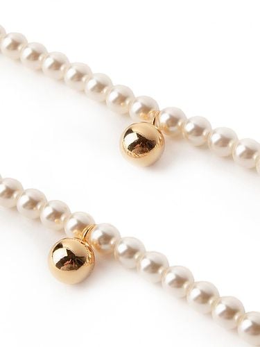 Lustrous Gold-tone Pearl Bracelet - FIBRENO - Modalova