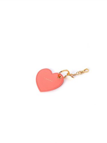 Heart Shaped Compact Keyring - FIBRENO - Modalova