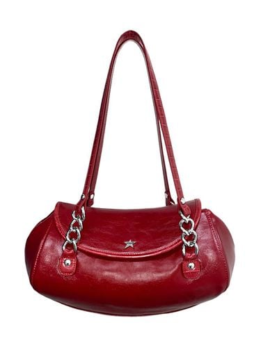 Vegan Leather Chain Strap Evening Shoulder Bag [RED] - TTMAB - Modalova