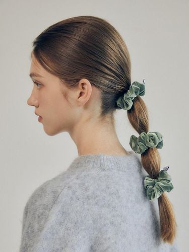 Mini Velvet Double-woven Scrunchie [] - mellotory - Modalova