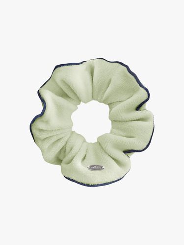 Terry Cotton Handcrafted Scrunchie [GREEN] - mellotory - Modalova