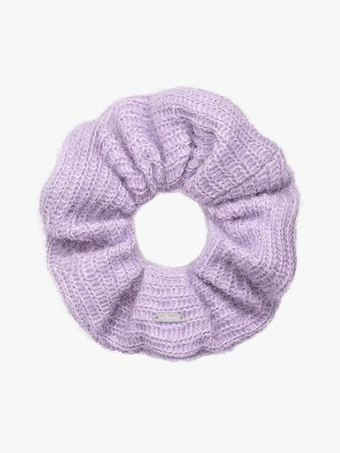 Wool Blend Plush Textured Hair Scrunchie [] - mellotory - Modalova