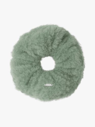 Wide Wool-blend Plush Scrunchie [] - mellotory - Modalova