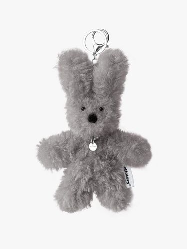 Handcrafted Poseable Boucle Fur Keyring [Grey] - mellotory - Modalova