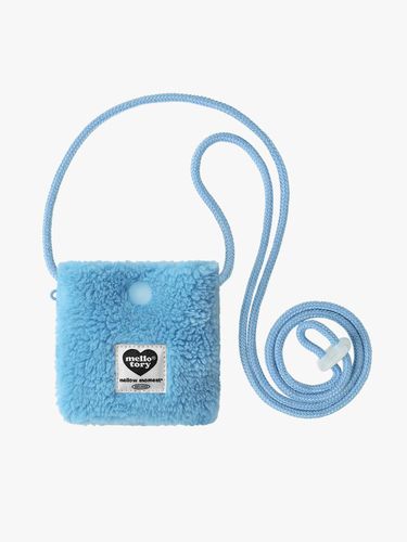 Compact Fur Snap Button Bag [Blue] - mellotory - Modalova