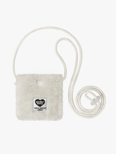 Compact Fur Adjustable Neckless Bag [Beige] - mellotory - Modalova