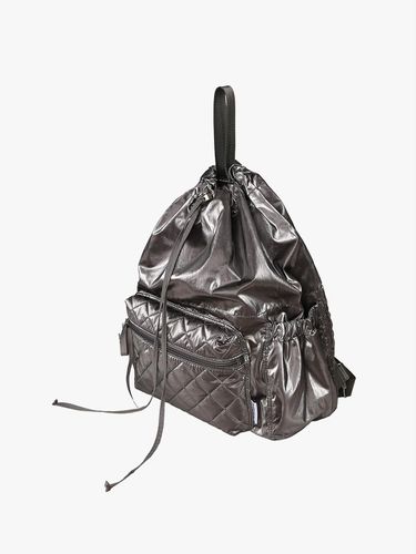 Quilted Convertible Lightweight Backpack [Deep Grey] - mellotory - Modalova