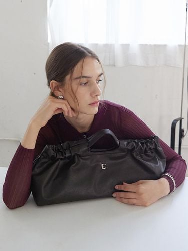 Vegan Leather Drawstring Shoulder Bag [] - ELNOI - Modalova