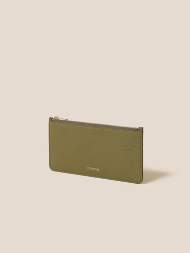 Jenna Flat Long Wallet (Khaki)_RCWDX24612KHX - COURONNE - Modalova